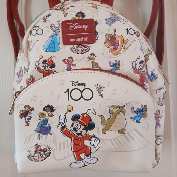 Loungefly Disney 100th Anniversary Mickey Mouse & Band AOP Mini Backpack main image 7
